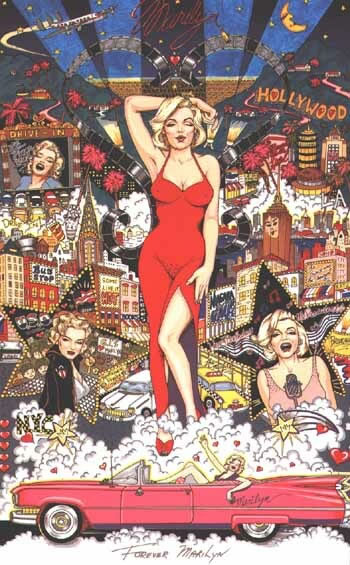 Charles Fazzino - Forever Marilyn - 3-D Limited Edition Serigraph