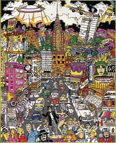 Charles Fazzino - In a New York Minute - 3-D Limited Edition Serigraph