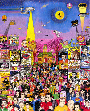 Charles Fazzino - Remembering 60's TV - 3-D Limited Edition Serigraph