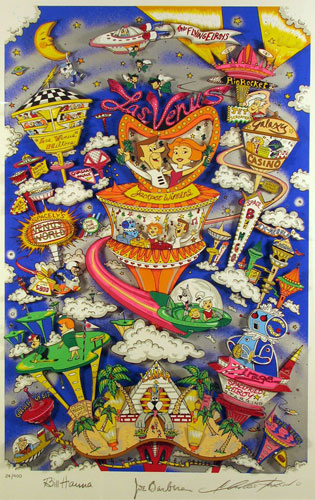 Charles Fazzino - The Jetson's Take Las Venus - 3-D Limited Edition Serigraph