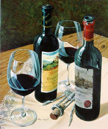 Dima Gorban - Tuscany Bouquet - Limited Edition Giclee on Canvas