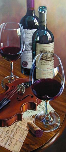 Dima Gorban - Wine for the Violin - Limited Edition Giclee on Canvas
