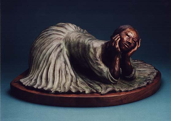 RC Gorman - Amelia - Limited Edition Bronze Sculpture