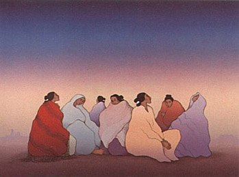 RC Gorman - Desert Twilight - Limited Edition Lithograph