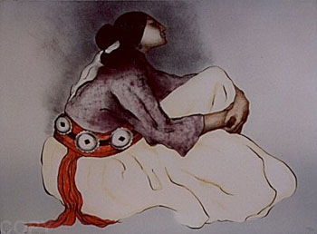 RC Gorman - Gallup Ceremonial Woman - Limited Edition Lithograph