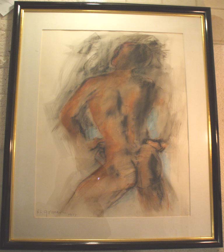 RC Gorman - Untitled - Original Painting - Oil Pastel on Paper