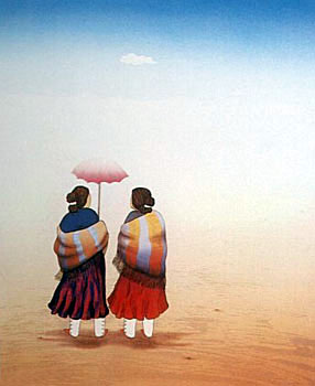 RC Gorman - Parasol - Limited Edition Lithograph