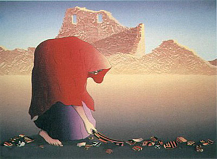 RC Gorman - Ruins - Limited Edition Lithograph