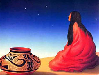 RC Gorman - Star Gazer - Limited Edition Lithograph