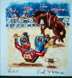 Red Grooms - Bronco Buster - Limited Edition Lithograph