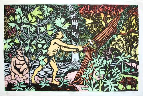 Red Grooms - Noa Noa - Limited Edition Woodcut