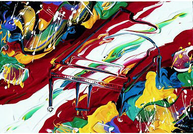 Michael Hall - Playing Your Song - Limited Edition Giclee on Canvas