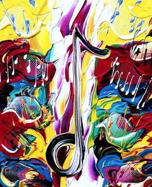 Michael Hall - Pop Note - Limited Edition Giclee on Canvas