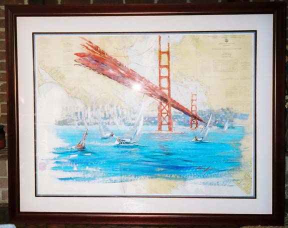 Kerry Hallam - Nautical Charts - Original Mixed Media