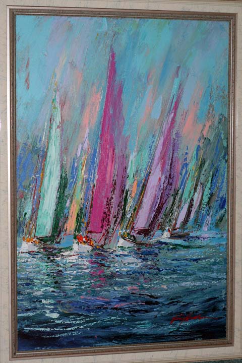 Kerry Hallam - Sailing - Original Painting - Acrylic on Canvas