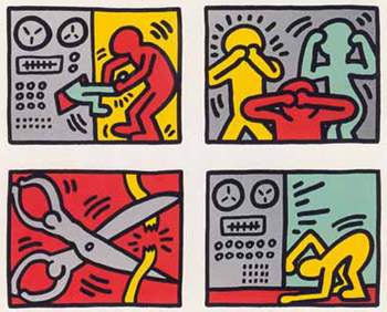 Keith Haring - Pop Shop Quad III - Limited Edition Serigraph