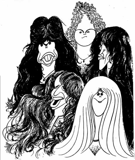 Al Hirschfeld - Aerosmith "Draw The Line" - Limited Edition Lithograph