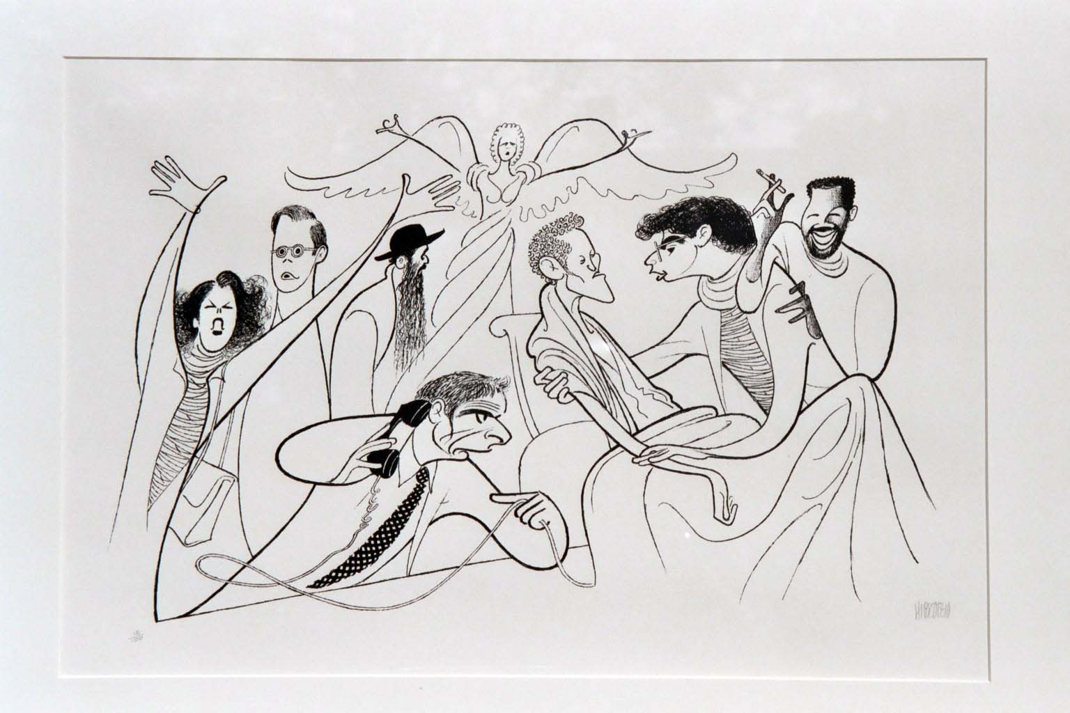 Al Hirschfeld - Angels in America - Limited Edition Lithograph