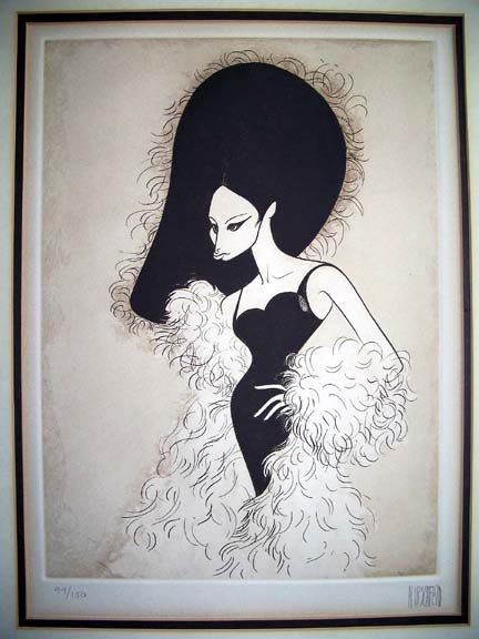 Al Hirschfeld - Barbra - Belle of 14th Street - Limited Edition Etching