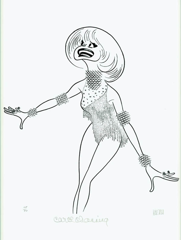 Al Hirschfeld - Carol Channing - Broadway Elegance - Limited Edition Etching