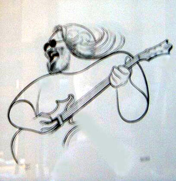 Al Hirschfeld - Jerry Garcia - Limited Edition Lithograph