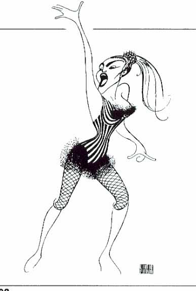 Al Hirschfeld - Madonna - Blond Ambition Tour - Limited Edition Lithograph