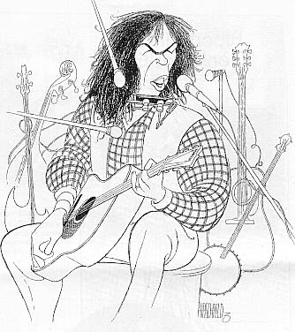 Al Hirschfeld - Neil Young - Limited Edition Lithograph