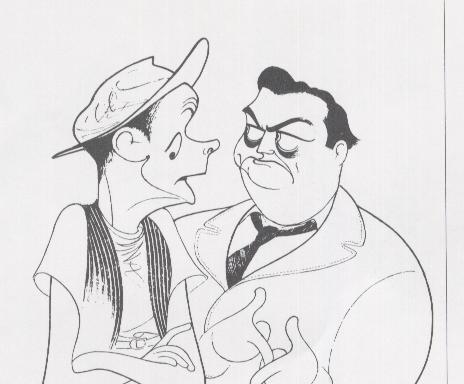Al Hirschfeld - Norton and Ralph - Limited Edition Etching