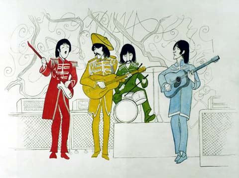 Al Hirschfeld - Beatles Suite - Limited Edition Lithograph