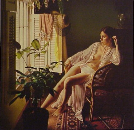 Douglas Hofmann - La Femme En Bleu - Limited Edition Lithograph