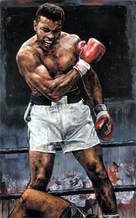 Stephen Holland - Muhammad Ali - "1965" Ali Over Liston - Limited Edition Giclee on Canvas