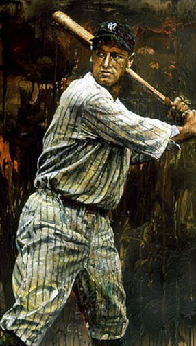 Stephen Holland - Lou Gehrig - Limited Edition Giclee on Canvas