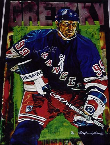 Stephen Holland - Wayne Gretzky - Rangers - Limited Edition Giclee on Canvas