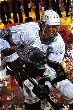 Stephen Holland - Wayne Gretzky - Kings - Limited Edition Giclee on Canvas