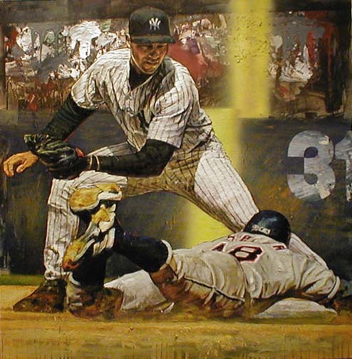 Stephen Holland - Derek Jeter - Limited Edition Giclee on Canvas