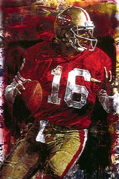 Stephen Holland - Joe Montana - Limited Edition Giclee on Canvas