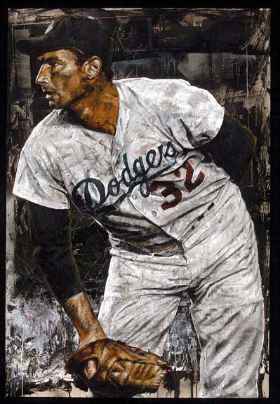 Stephen Holland - Sandy Koufax - Limited Edition Giclee on Canvas