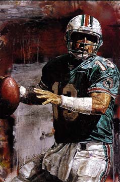 Stephen Holland - Dan Marino - Limited Edition Serigraph on Canvas 
