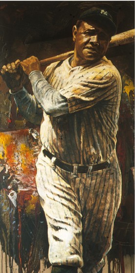 Stephen Holland - Babe Ruth - Limited Edition Giclee on Canvas