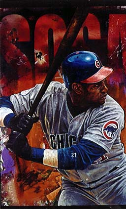 Stephen Holland - Sammy Sosa - Limited Edition Giclee on Canvas