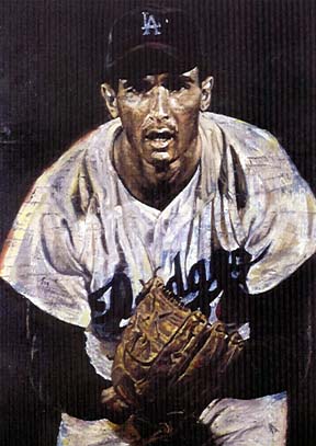 Stephen Holland - Sandy Koufax - Limited Edition Giclee on Canvas