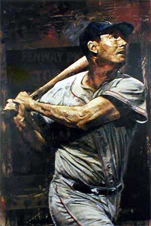 Stephen Holland - Ted Williams - Limited Edition Giclee on Canvas