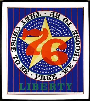Robert Indiana - Liberty - Limited Edition Serigraph