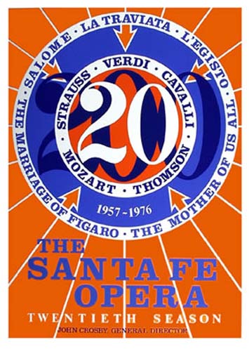 Robert Indiana - The Santa Fe Opera - Limited Edition Serigraph
