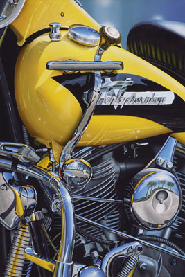 Scott Jacobs - 1956 Panhead - Limited Edition Giclee on Canvas