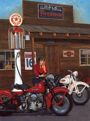 Scott Jacobs - Millie in the Mirror - Limited Edition Giclee on Canvas