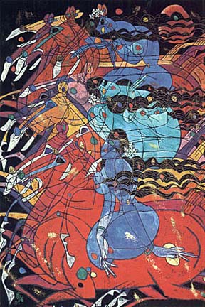 TieFeng Jiang - Running Horses - Limited Edition Serigraph
