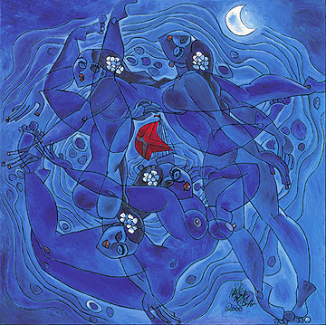 TieFeng Jiang - The Sea - Limited Edition Serigraph on Canvas