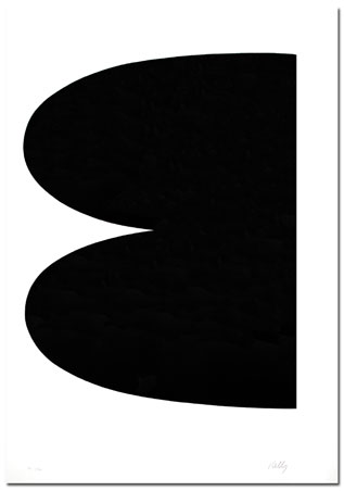 Ellsworth Kelly - Black I.1 - Limited Edition Lithograph on Rives BFK paper