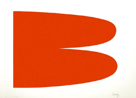Ellsworth Kelly - Red Orange Iii.3 - Limited Edition Lithograph on Rives paper